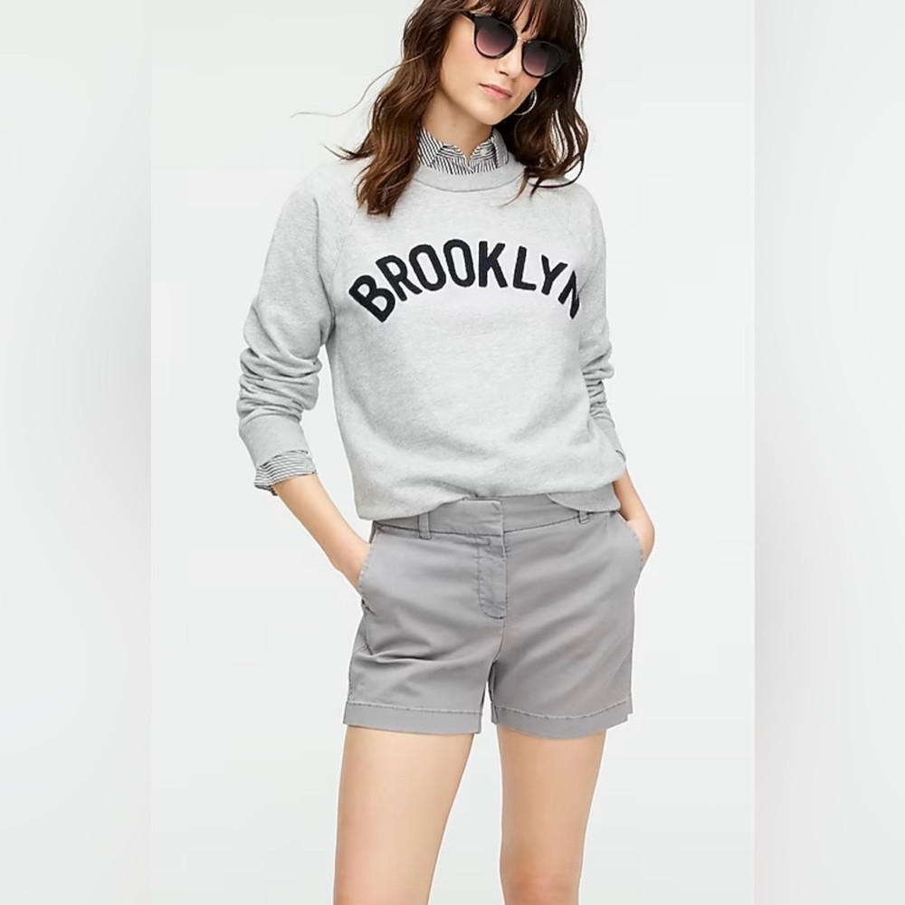 NWT *J. CREW* 5” CHINO Shorts … *STORM GREY* … Size: 4